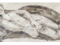 Signed Watercolor Of Reclining Woman
