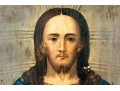 Oil On Panel Icon Of Christ Pantocrator