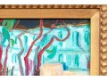 Signed Lefort Fauvist Oil On Board, Building With A Gate