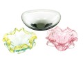 Danish And Italian Murano Glass Bowls