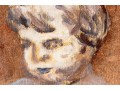Signed Painting On Board, Portrait Bust Of A Child