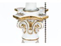 German Porcelain Candlestick Mounted As A Table Lamp