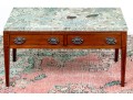 Antique Marble Top Two Drawer Stand
