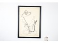 Signed Ltd Ed Lithograph, Man With Tiny Elephant, 1976