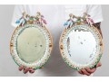 Pair Of German Porcelain Framed Mirrors