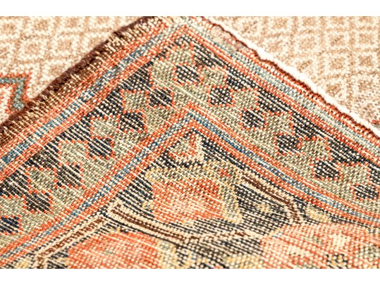 Persian Causcian Hand-knotted Wool Runner, 15'-8