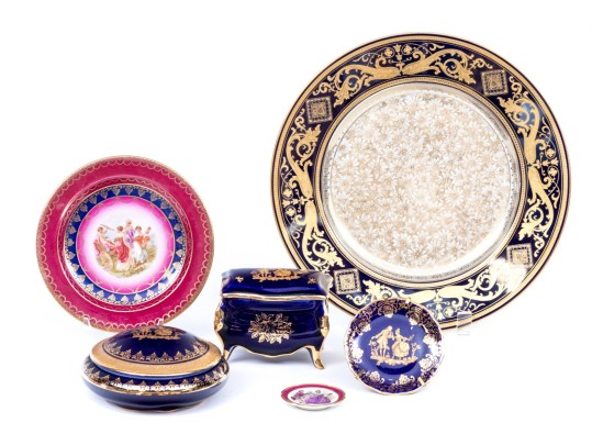 Assembled Collection Of Fine Limoges And Bavarian Wares