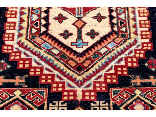 Hand-knotted Caucasian Karagashli Wool Accent Carpet, 5'-3 1/2