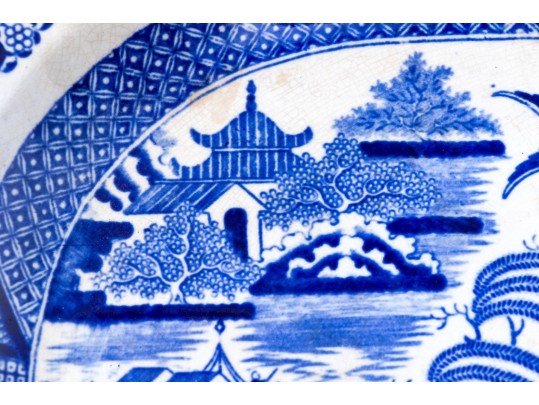 English Blue And White Transfer Ware 