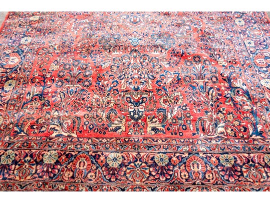 Persian Hand-Knotted Wool Persian Sarouk, Ca. 1940's, 6'-5