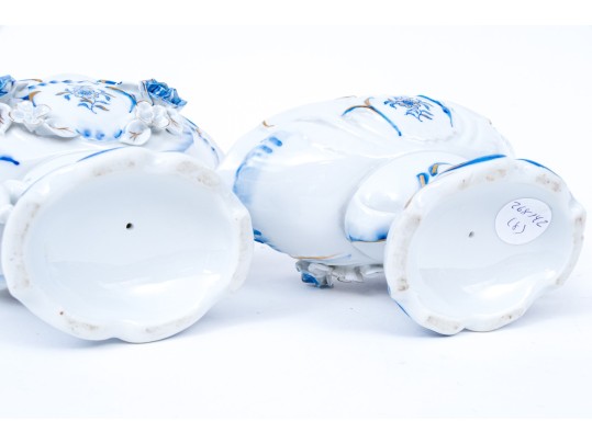 Pair Of Continental Porcelain Bowls
