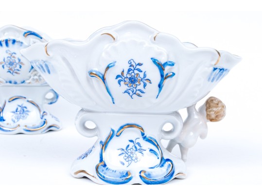 Pair Of Continental Porcelain Bowls