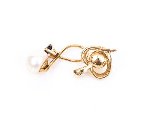 Assorted Collection Of 14k Gold Cultured Pearl Pendants