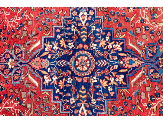 A Fine Persian Kashan Hand-Knotted Wool Carpet, 6'-5