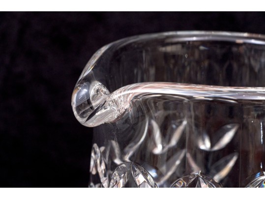 Waterford Cut Crystal Decanter With Stopper And Footed Pitcher