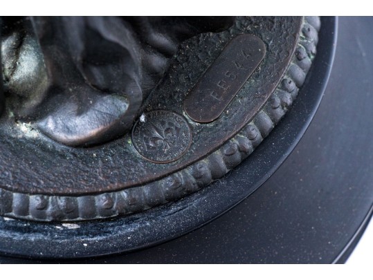 Set Of Two Bronzed Figural Table Lamps