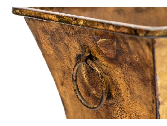 Pair Of Decorative Sterling Industries Footed Tole Planters