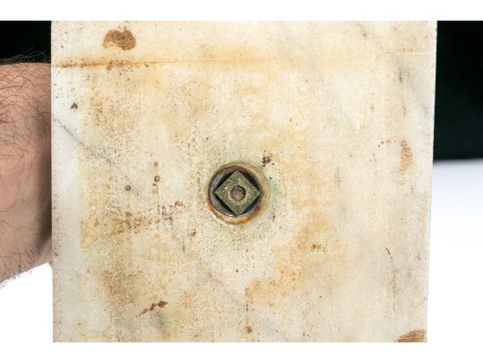 Antique Oil Lamp Converted To Electrical With Etched Glass Shade