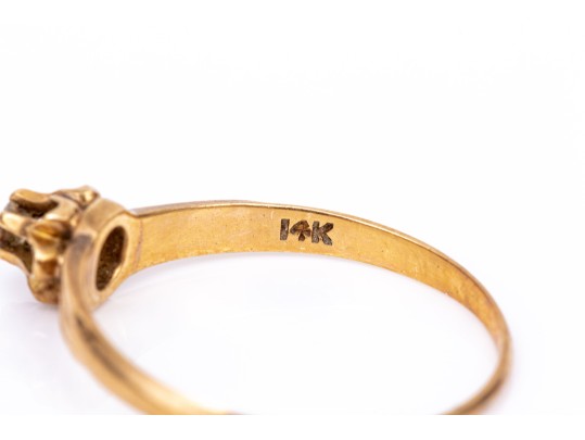 Collection Of Assorted Diminutive 14k Rings, Sizes 4.75 To 0.5