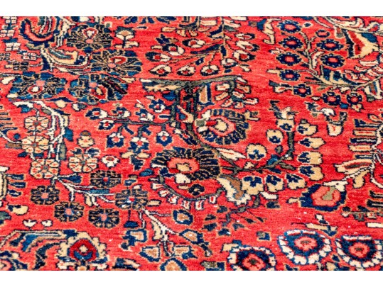 Persian Hand-Knotted Wool Persian Sarouk, Ca. 1940's, 6'-5