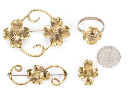 Collection Of Assorted Nye Sterling Silver, Gold Plated And Gunmetal Jewelry Pieces