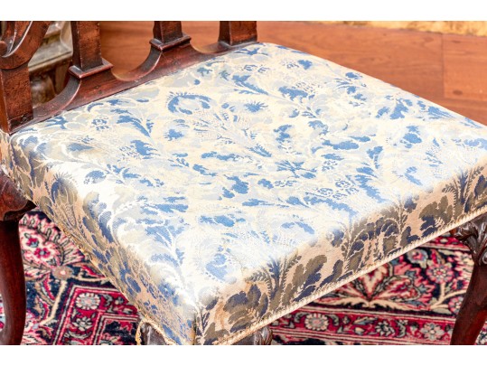 George III Mahogany Pretzel Back Side Chair 