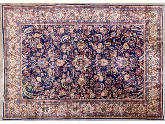 Persian Silky Wool Sarouk Carpet, 12'-2