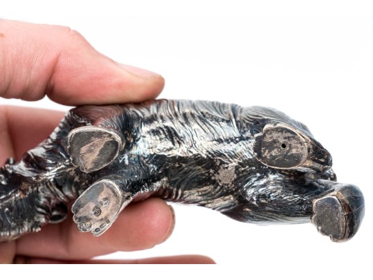 Silver Model Of A Bear, 4.42 Ozt.