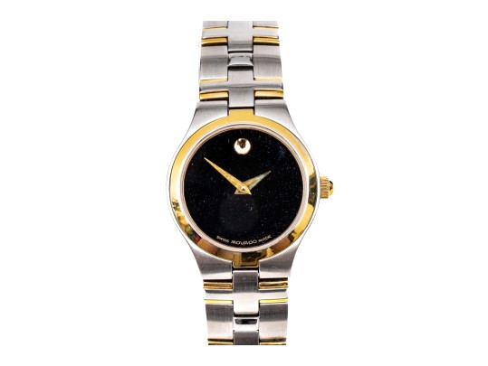 Movado Two Tone Stainless Steel Quartz Watch, With Box