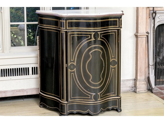 Edwards & Roberts Napoleon III Style Marble Top Commode