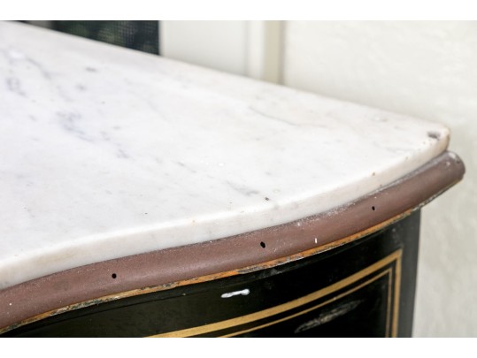 Edwards & Roberts Napoleon III Style Marble Top Commode