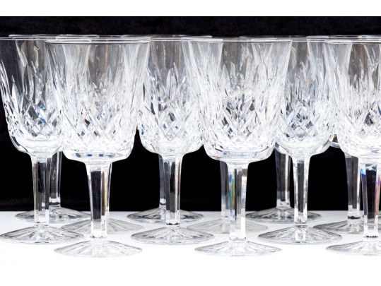 Set Of Eighteen Waterford Crystal 