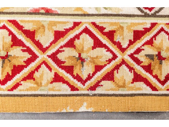 Room Size Needlepoint Wool Carpet, 8'-10