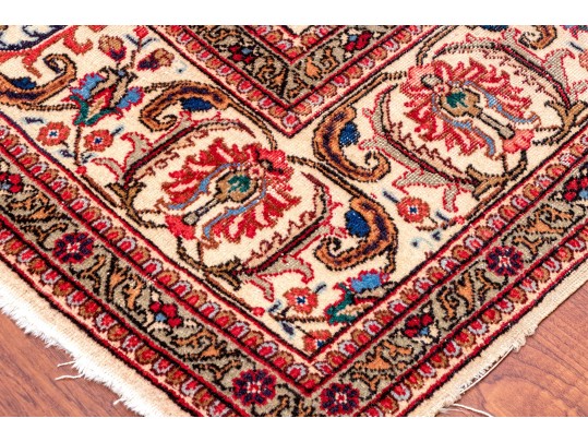 Hand-Knotted Wool Carpet, 10'-4