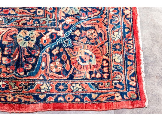 Persian Hand-Knotted Wool Persian Sarouk, Ca. 1940's, 6'-5