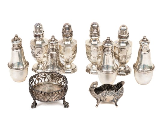 Collection Of Sterling Silver And Sterling Silver Weighted, 11.795 Ozt. Weighable