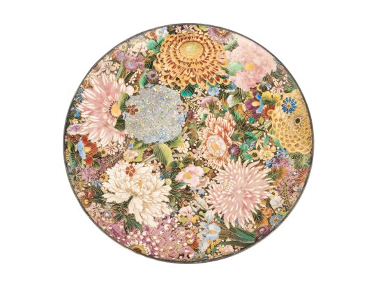 Japanese Satsuma Pottery Plate, Signed, 20th C. 