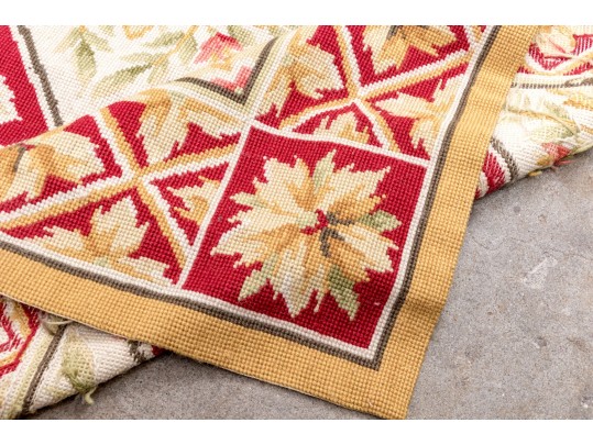 Room Size Needlepoint Wool Carpet, 8'-10