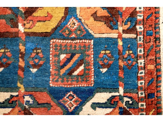 Fine Persian Tribal Hand-Knotted Wool Runner, 12' - 3'-5