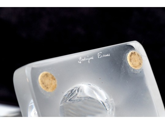 Pair Of Lalique Crystal Doves