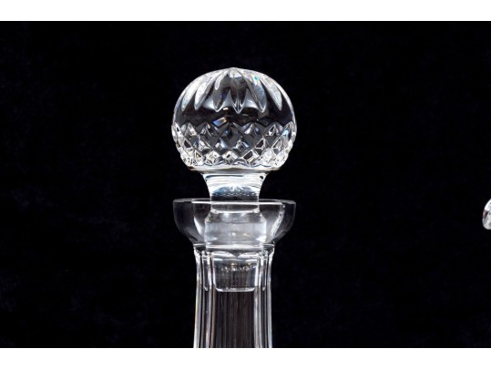 Waterford Cut Crystal Decanter With Stopper And Footed Pitcher