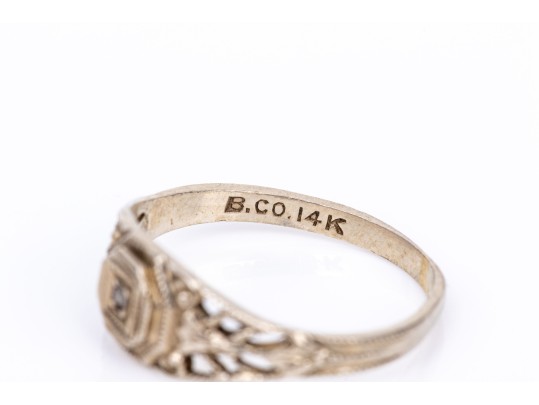 Collection Of Assorted Diminutive 14k Rings, Sizes 4.75 To 0.5