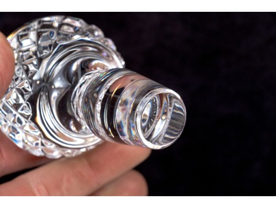 Waterford Cut Crystal Decanter With Stopper And Footed Pitcher