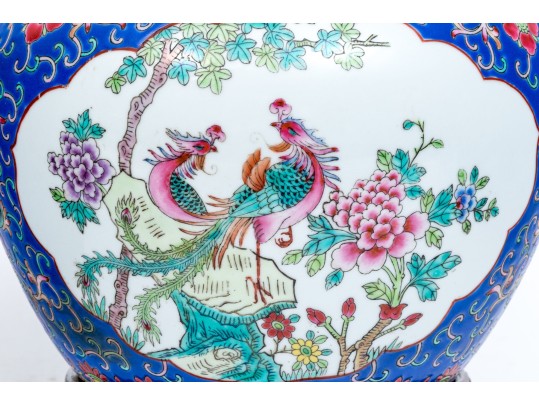 Pair Of Chinese Famille Rose Porcelain Ginger Jars