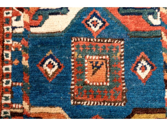 Fine Persian Tribal Hand-Knotted Wool Runner, 12' - 3'-5