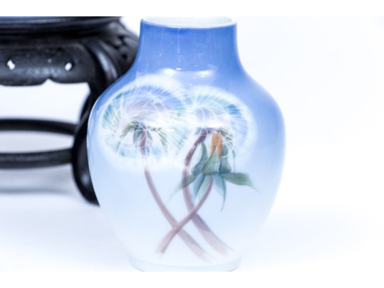 Collection Of Four Royal Copenhagen Asian Inspired Porcelain Vases