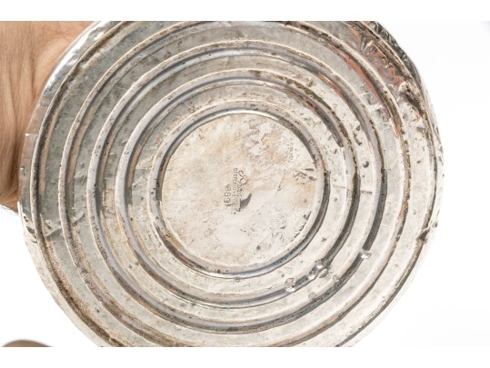 Group Of Four Antique Sterling And Coin Silver Table Top Items