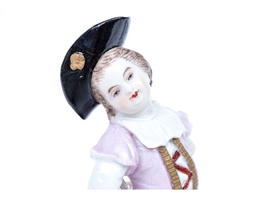 Three Continental Hand-painted Porcelain Figures