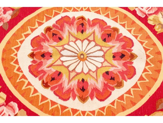 Needlepoint Wool Carpet, 9'-10 1/2