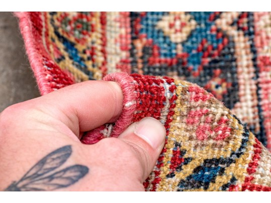 Persian Semi-antique Hand-Knotted Wool Runner, 11'-7